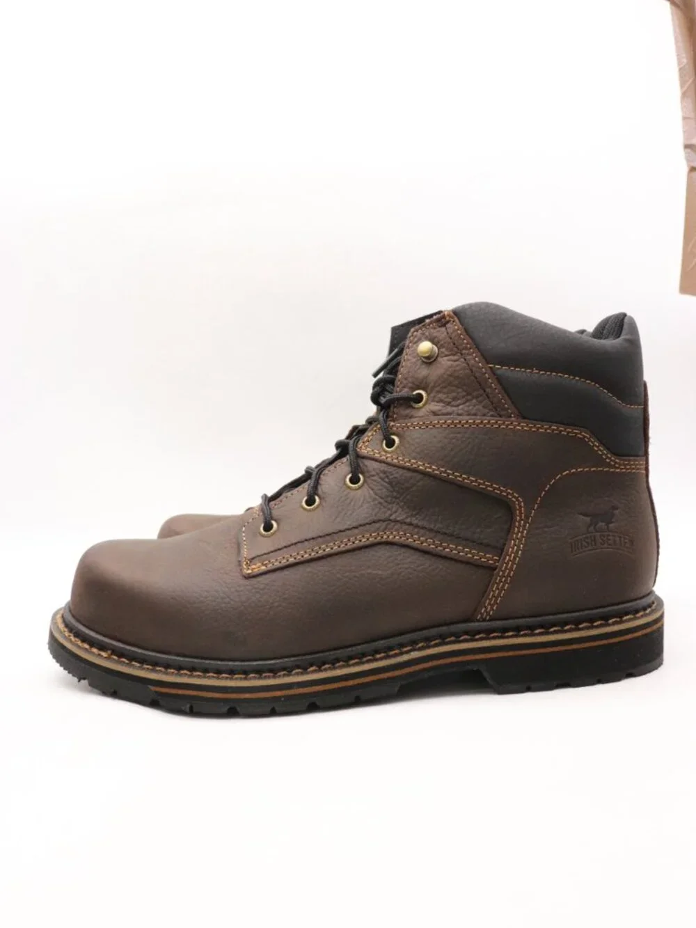 New Irish Setter Kittson Work Boots Men's Sz 13 D Brown Leather Slip Resistant